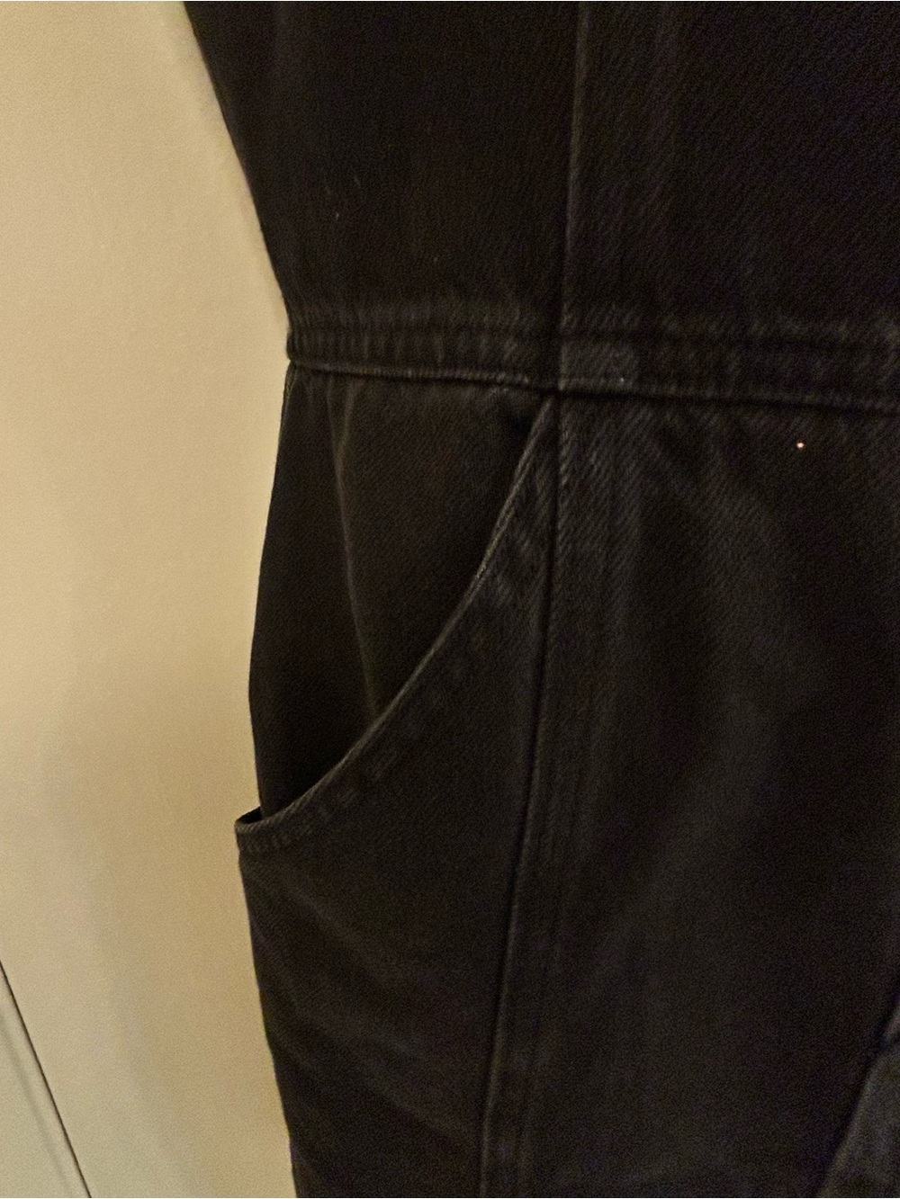 Levi's Women's Black Denim corset-inspired Drea Dress Size S - Picture 4 of 6